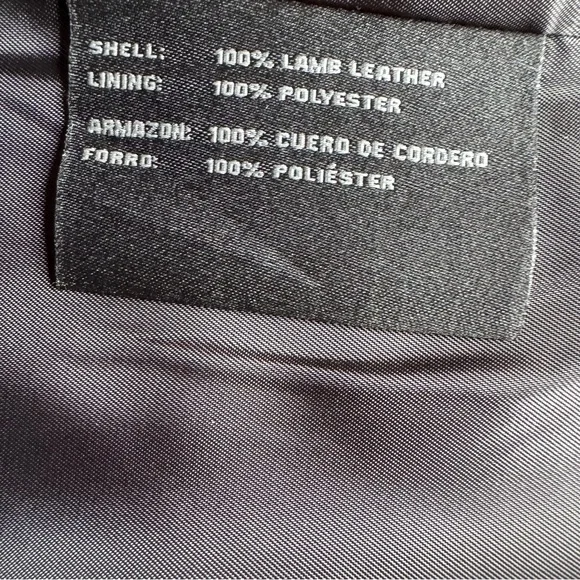 BGSD Men's Black Genuine Leather Blazer Jacket Size 2XL NWT - Picture 6 of 10